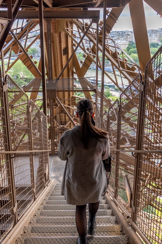 Staircase in the Eiffel Tower