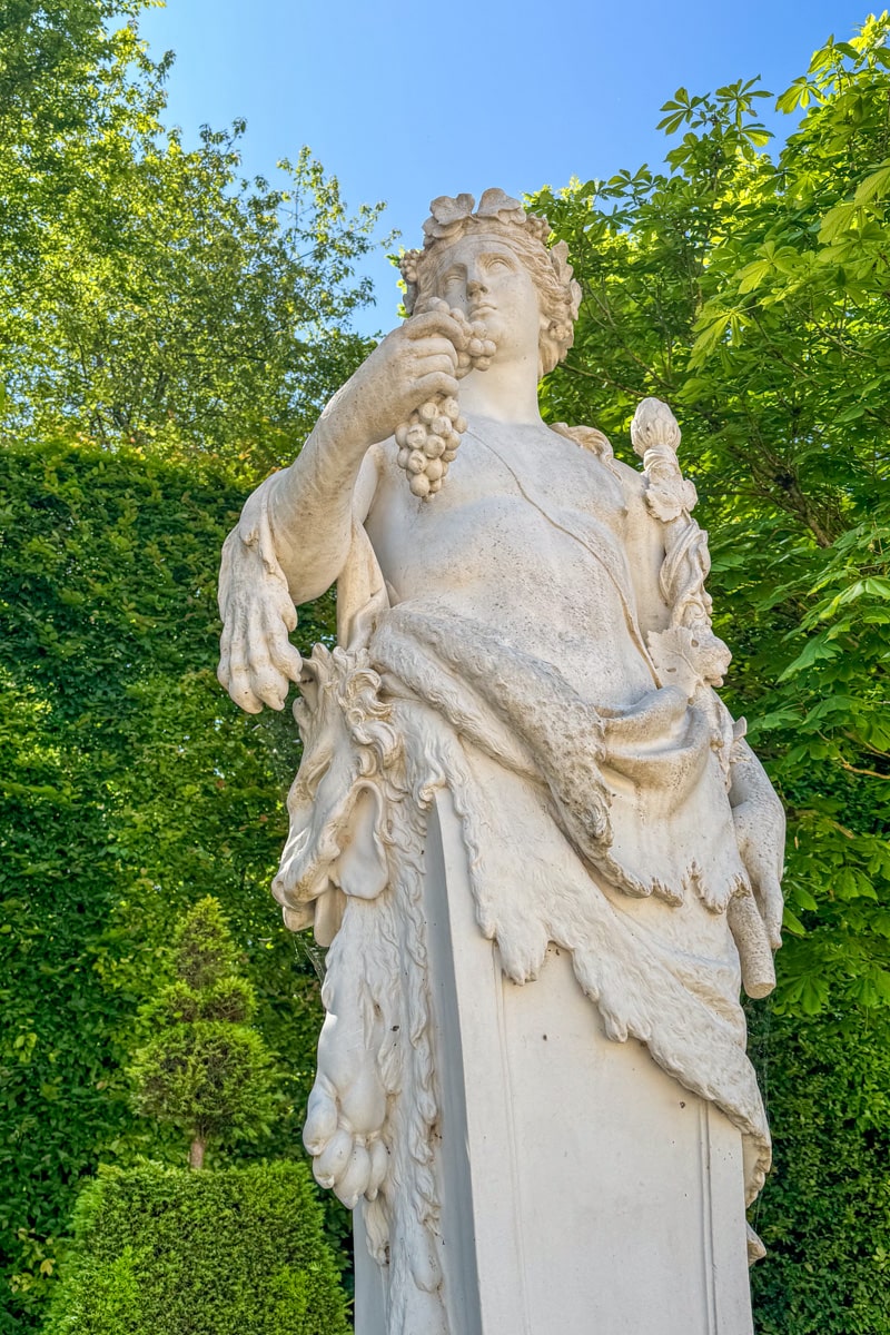 Statue in the gardens of versailles