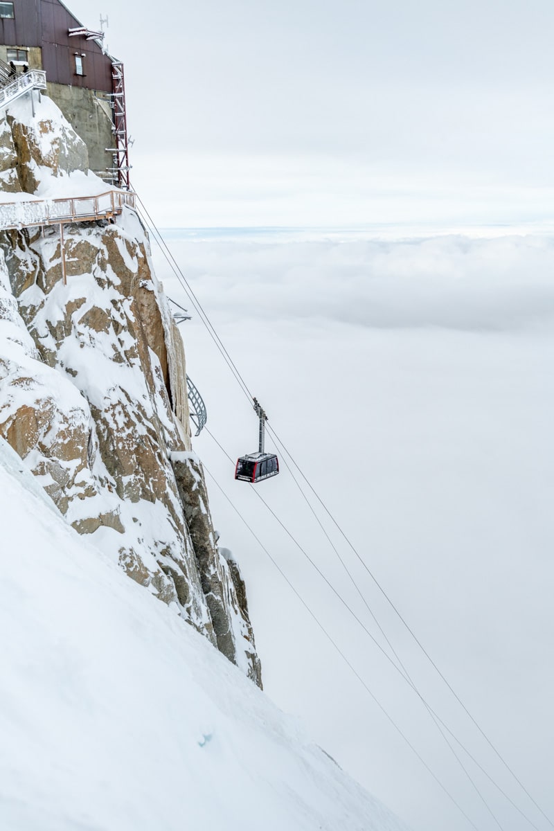 Cable car in Chamonix