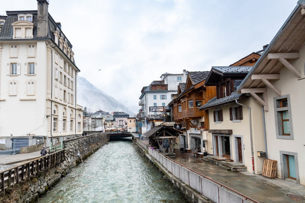 Arve River in Chamonix