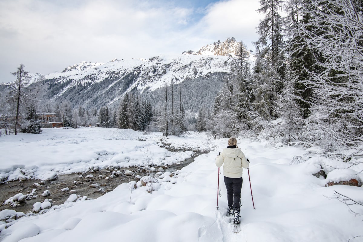 Snowshoe hikes, Chamonix Mont Blanc