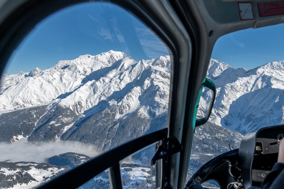 helicopter, Megève