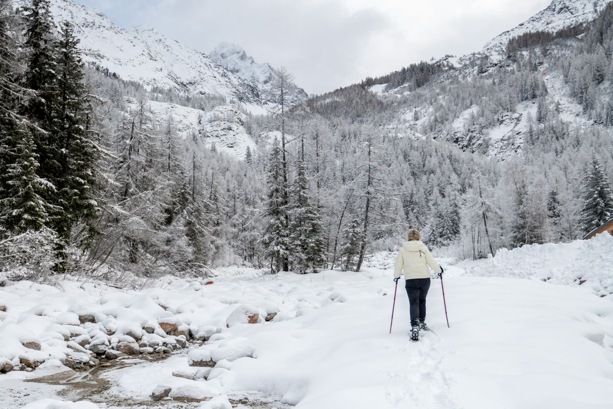 Megeve : snowshoe trekking